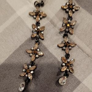 Elegant Floral Drop Earrings